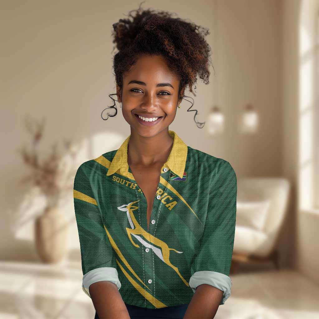 Personalized South Africa Bokke Women Casual Shirt Minimalism Style