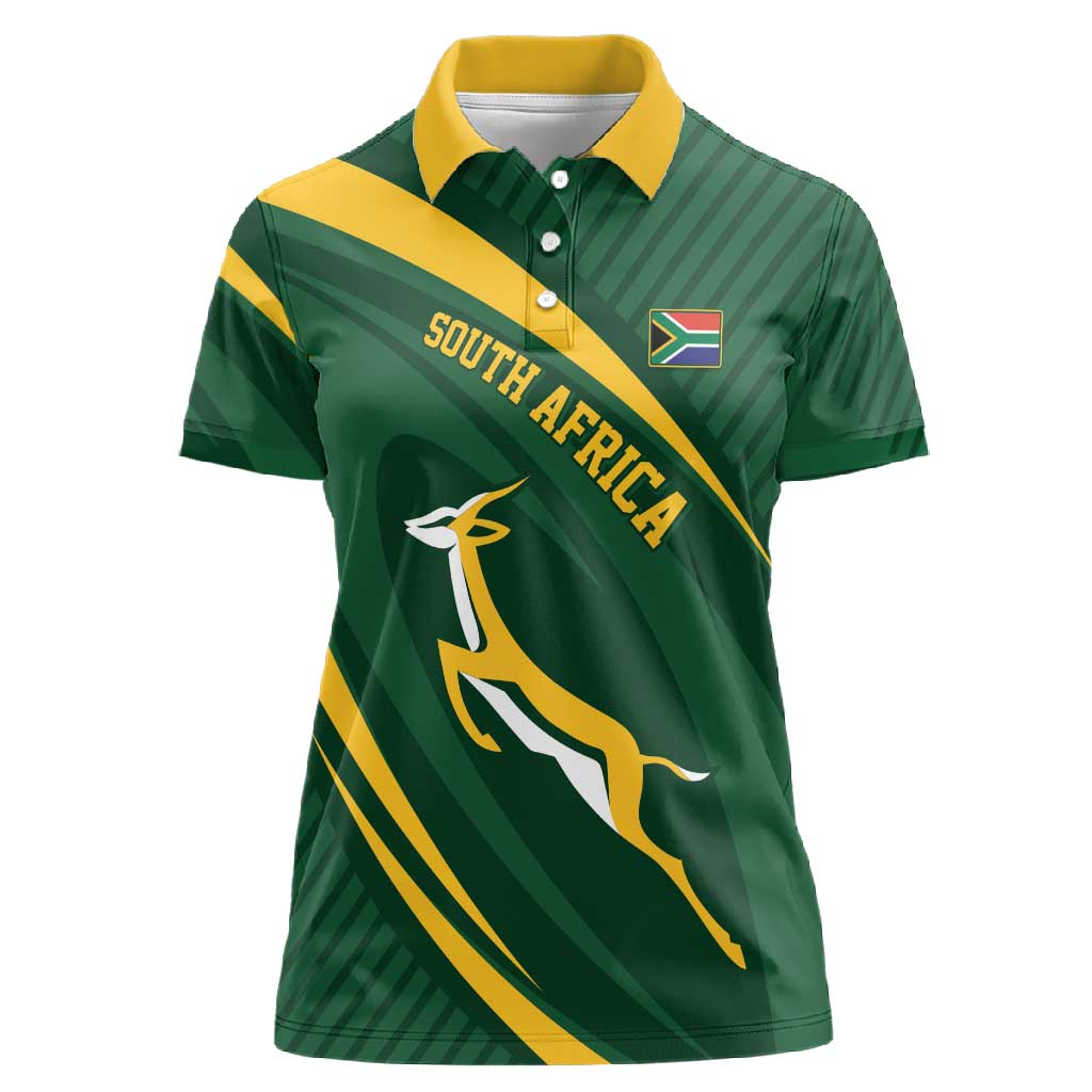 Personalized South Africa Bokke Women Polo Shirt Minimalism Style