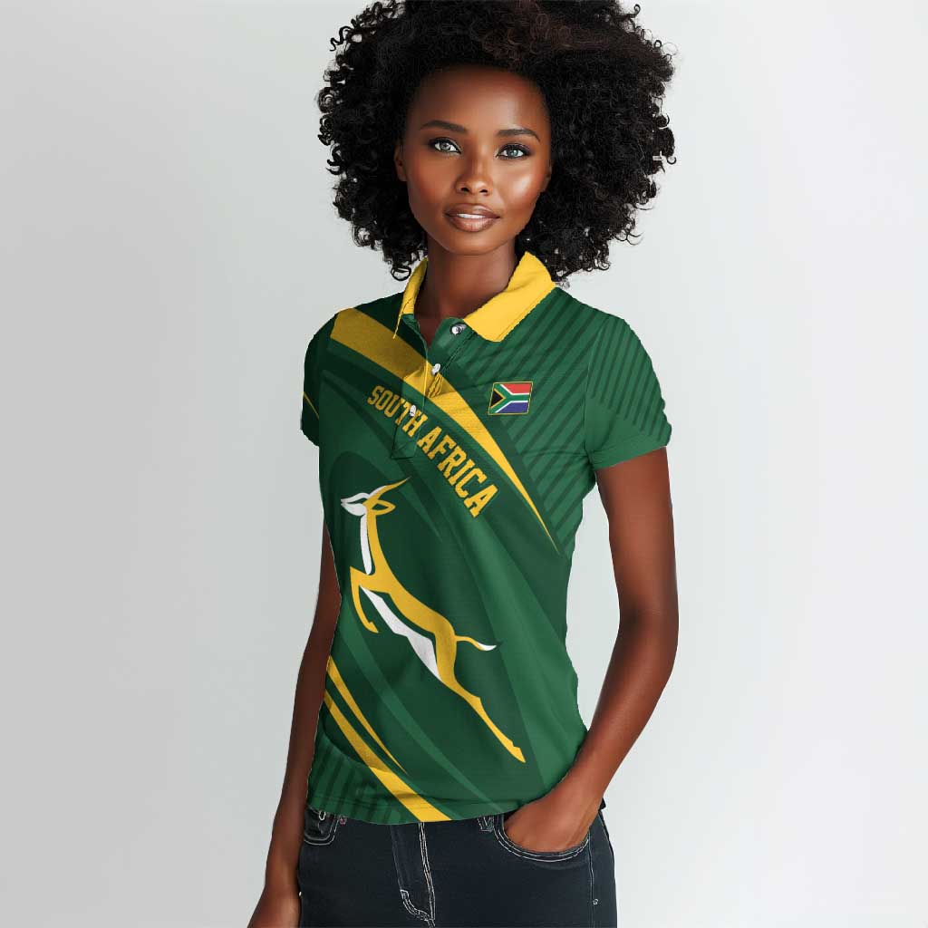 Personalized South Africa Bokke Women Polo Shirt Minimalism Style