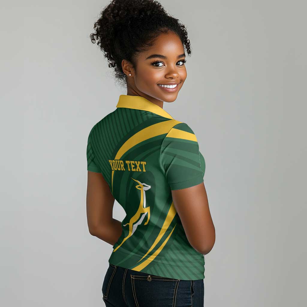 Personalized South Africa Bokke Women Polo Shirt Minimalism Style