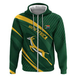 Personalized South Africa Bokke Zip Hoodie Minimalism Style