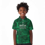 Nigeria Yoruba Adire Patterns Kid Polo Shirt Proud To Be Naija