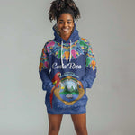 Pura Vida Costa Rica Personalized Hoodie Dress Oxcart Ornate Inspired - African Pride