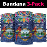 Pura Vida Costa Rica Personalized Neck Gaiter Oxcart Ornate Inspired LT7