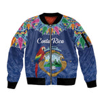 Pura Vida Costa Rica Personalized Sleeve Zip Bomber Jacket Oxcart Ornate Inspired - African Pride