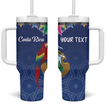 Pura Vida Costa Rica Personalized Tumbler With Handle Oxcart Ornate Inspired - African Pride