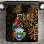 Pura Vida Costa Rica Personalized Bedding Set Oxcart Ornate Inspired Gold Pattern - African Pride