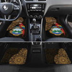 Pura Vida Costa Rica Personalized Car Mats Oxcart Ornate Inspired Gold Pattern - African Pride