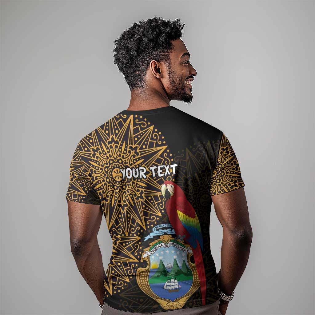 Pura Vida Costa Rica Personalized T shirt Oxcart Ornate Inspired Gold Pattern - African Pride