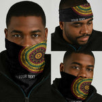 Adinkra Afro-Akan Culture Neck Gaiter Afrikan Colors LT7