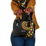 Personalized Adinkra Afro-Akan Culture Shoulder Handbag Afrikan Colors