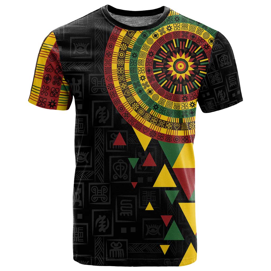 Personalized Adinkra Afro-Akan Culture T shirt Afrikan Colors