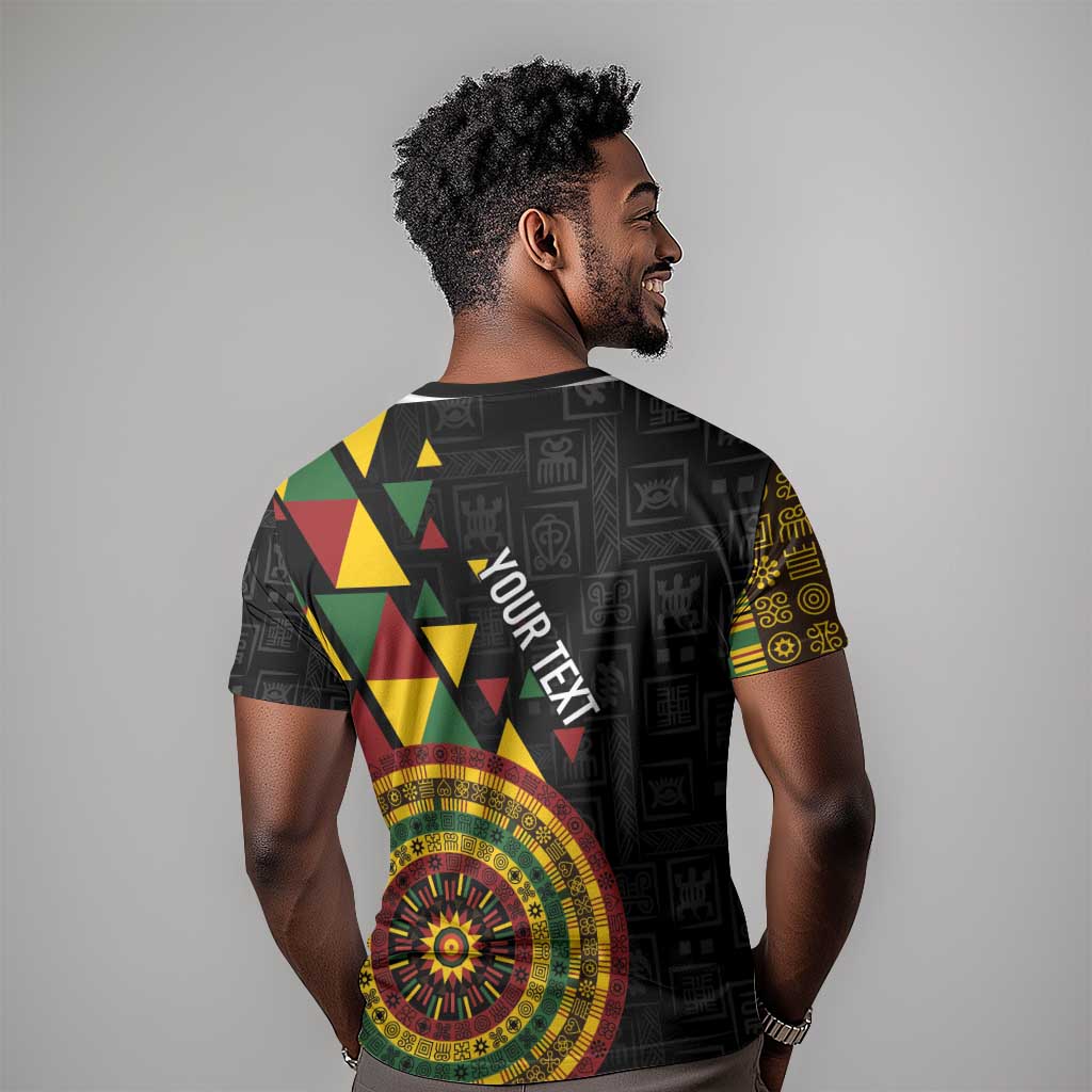 Personalized Adinkra Afro-Akan Culture T shirt Afrikan Colors