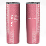 Personalized Adinkra Afro-Akan Culture Skinny Tumbler Duafe - Women's Day