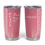 Personalized Adinkra Afro-Akan Culture Tumbler Cup Duafe - Women's Day