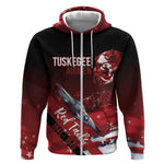 Tuskegee Airmen Red Tails Zip Hoodie Straighten Up and Fly Right - Black Red - African Pride
