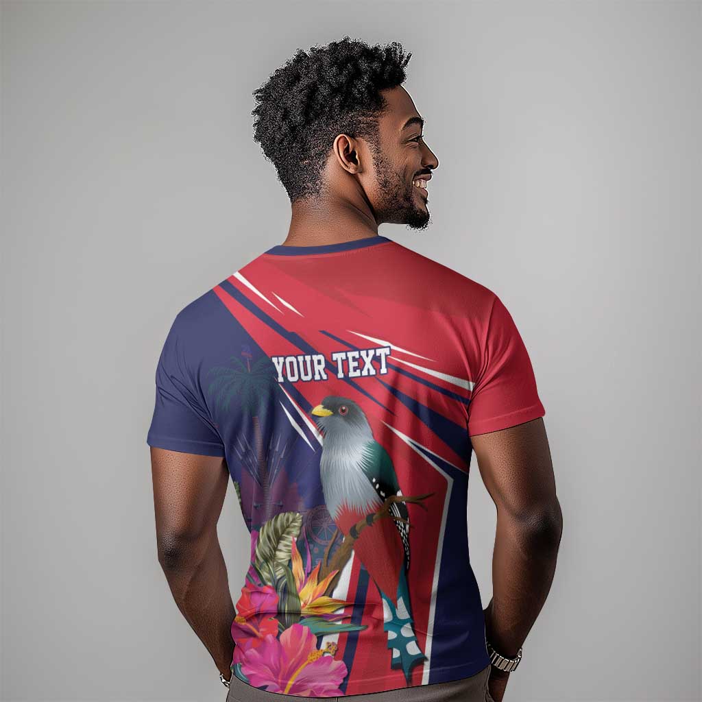 Haiti Personalized T shirt Hispaniolan Trogon Tropical Vibes