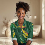 Custom Senegal Football Women Casual Shirt Nations Cup 2024 Tranga Lions LT7