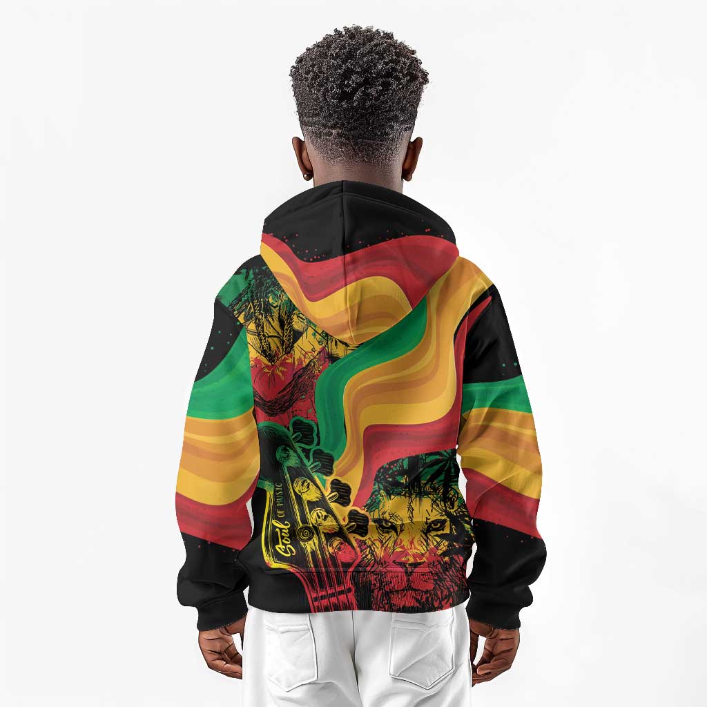 Reggae Day Kid Hoodie One Love One Heart