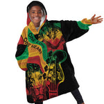 Reggae Day KId Wearable Blanket Hoodie One Love One Heart