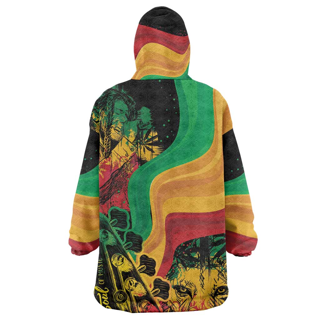 Reggae Day KId Wearable Blanket Hoodie One Love One Heart