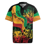 Reggae Day Rugby Jersey One Love One Heart