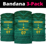 Custom Cameroon Football Neck Gaiter Nations Cup 2024 Les Lions Indomptables LT7