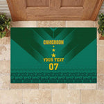 Custom Cameroon Football Rubber Doormat Nations Cup 2024 Les Lions Indomptables