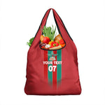 Custom Morocco Football Grocery Bag Nations Cup 2024 Atlas Lions