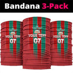 Custom Morocco Football Neck Gaiter Nations Cup 2024 Atlas Lions LT7