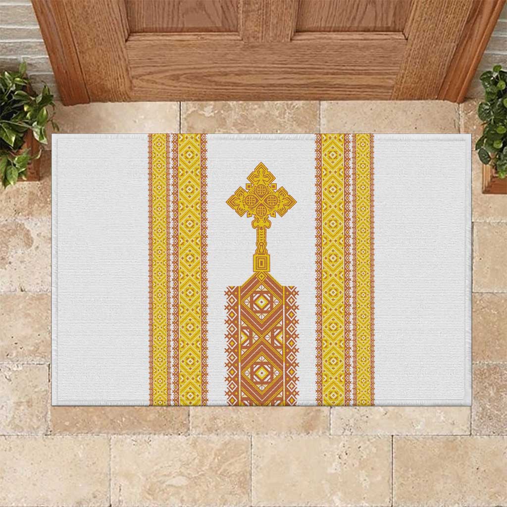 Meskel Ethiopia Rubber Doormat True Cross LT15 main image 0
