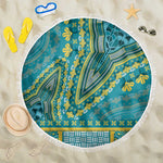 Dashiki Beach Blanket Luxury Afro - Teal