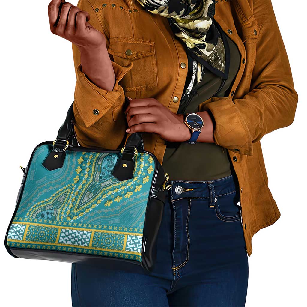 Dashiki Shoulder Handbag Luxury Afro - Teal