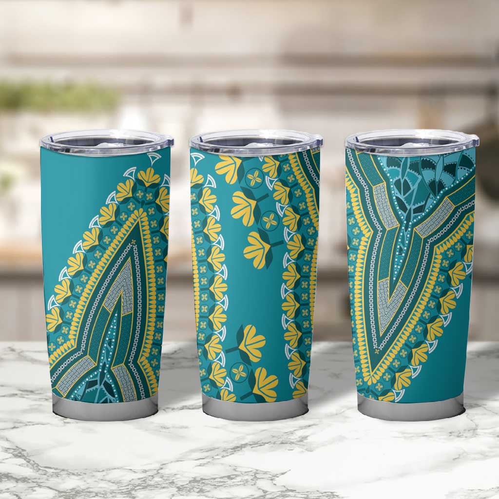 Dashiki Tumbler Cup Luxury Afro - Teal