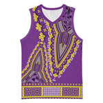 Dashiki Basketball Jersey Luxury Afro - Violet - African Pride