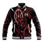 Kenya Personalized Lion Baseball Jacket Stylized Maasai Shield - African Pride