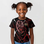Kenya Personalized Lion Kid T shirt Stylized Maasai Shield - African Pride