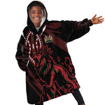Kenya Personalized Lion Kid Wearable Blanket Hoodie Stylized Maasai Shield - African Pride