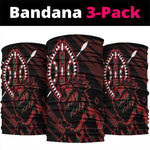 Kenya Personalized Lion Neck Gaiter Stylized Maasai Shield - African Pride