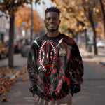 Kenya Personalized Lion Sweatshirt Stylized Maasai Shield - African Pride