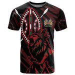 Kenya Personalized Lion T shirt Stylized Maasai Shield - African Pride