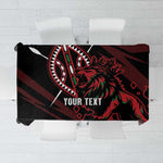 Kenya Personalized Lion Tablecloth Stylized Maasai Shield - African Pride