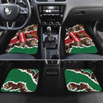 Kenya Car Mats Mix Animal Skin Pattern Grunge Style - African Pride