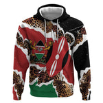 Kenya Hoodie Mix Animal Skin Pattern Grunge Style - African Pride