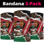 Kenya Neck Gaiter Mix Animal Skin Pattern Grunge Style LT7