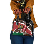 Kenya Shoulder Handbag Mix Animal Skin Pattern Grunge Style - African Pride