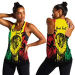 Reggae Soul B.Marley Personalized Women Racerback Tank Tropical Grunge
