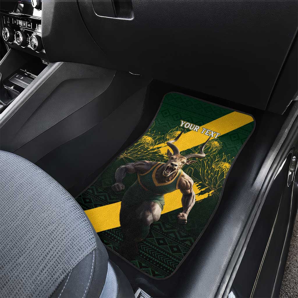 Personalised South Africa Rugby Car Mats Proud Bokke We Are Champions
