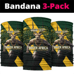 Personalised South Africa Rugby Neck Gaiter Proud Bokke We Are Champions LT7
