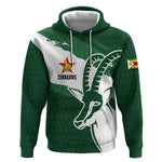 Zimbabwe Rugby Personalized Grunge Hoodie Go Sables - African Pride